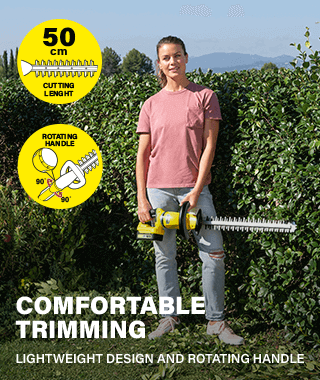Karcher HGE1850 Cordless Lightweight Rotating Handle Hedge Trimmer