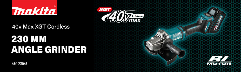 Makita GA038G 40v Max XGT Cordless Brushless Angle Grinder 230mm