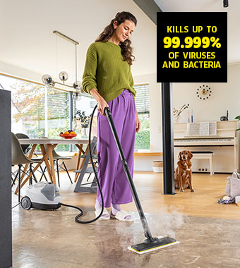 Karcher SC 4 EASYFIX Steam Cleaner Multi-Functional killing 99.999% of viruses and bacteria