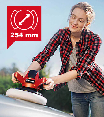 254mm Pad Diameter Einhell CE-CB 18-254 Li 18v Cordless Car Buffer Polisher Pad Diameter 254mm