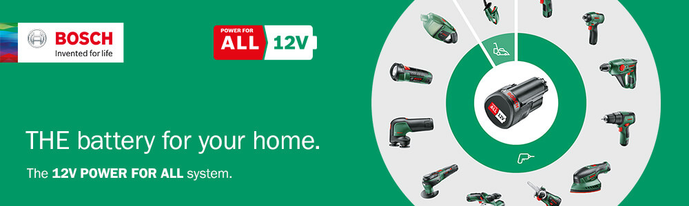 Bosch POWER FOR ALL
12v Battery System Bosch EasyCurvSander 12v Cordless POWER FOR ALL Battery System