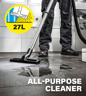 Karcher 14285090 Compact NT 27-1 Professional Wet Dry multi-purpose Vacuum Cleaner 27L
