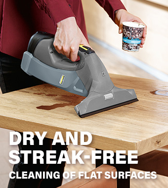 Streak-free cleaning of flat surfaces. Karcher WVP 10 ADV Professional Window Flat Surface Vacuum Cleaner Streak-Free Hospitality Advanced