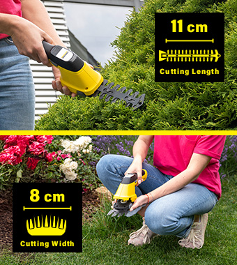 Karcher GSH 2 PLUS Rechargeable Battery-powered 2-in-1 Grass and Shrub Shears