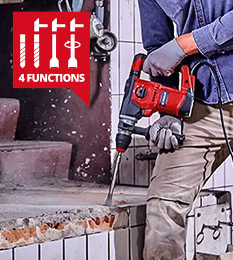 Einhell TE-RH 32-1600 4F SDS-Plus Hammer Drill Anti-vibration Speed electronics