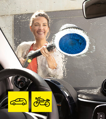 Gentle and efficient cleaning action. Karcher WB 130 Car Bike Rotating Wash Brush K-Series Pressure Washers