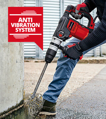 Einhell TE-RH 40 3F SDS-Max Rotary Hammer Drill vibration-absorbing handle