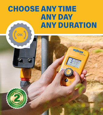 An automatic water timer with an LCD
screen programmer and a unique
rotary push button that allows up to
three programs per day to be flexibly
planned to suit your watering needs. Hozelock 2224 SELECT Plus Controller Programmable Watering