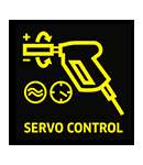 Servo Control
Trigger gun regulation of
pressure and water flow. Karcher HDS1000BE Servo Control