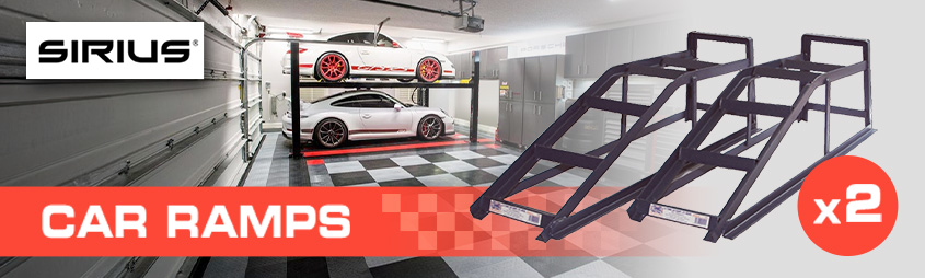 Sirius Car Ramps Pair Total 2 Tonne Capacity