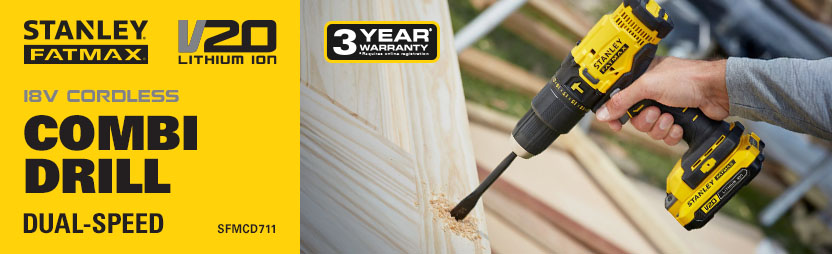 Stanley FatMax V20 18v Cordless Combi Drill SFMCD711