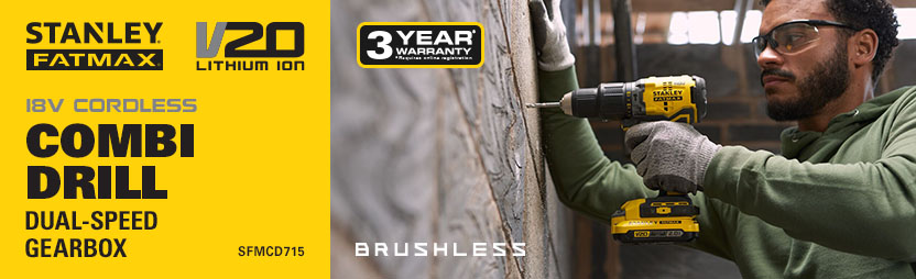 Stanley FatMax V20 18v Brushless Cordless Combi Drill SFMCD715