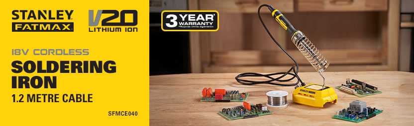 Stanley FatMax V20 18v Cordless Soldering Iron SFMCE040
