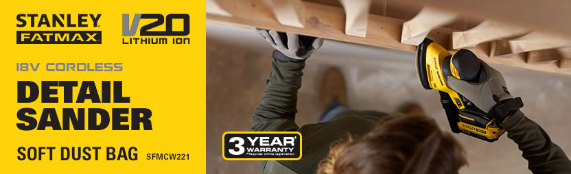 Stanley FatMax V20 18v Cordless Detail Sander SFMCW221