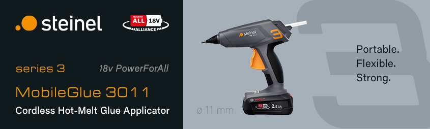 Steinel MOBILEGLUE 3011 18v PowerForAll Cordless Glue Gun Applicator