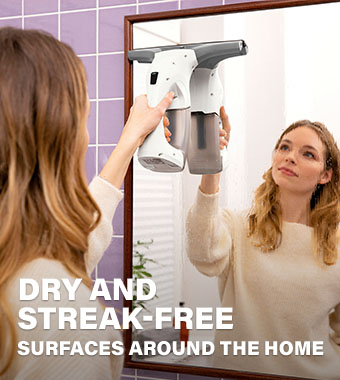Karcher WV 1 window vac delivering dry, streak-free surfaces around the home