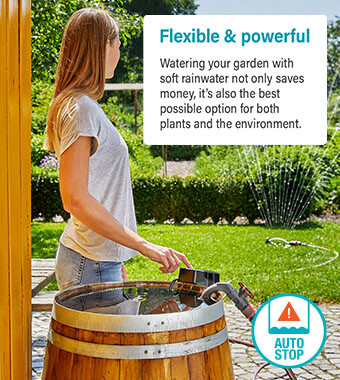 Flexible and powerful Gardena 1460255 Rainwater Submersible Water Butt Tank Pump