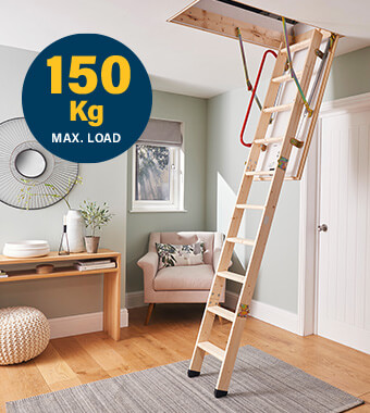 Werner 34535000 ECO S-LINE Timber Loft Ladder
