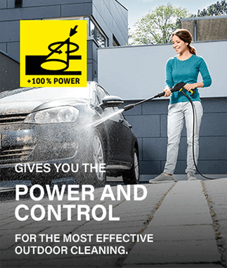 +100% Full Control Vario Lance
Gives you the power and control
for the most effective outdoor cleaning. Karcher K2 Power Control Vario Lance