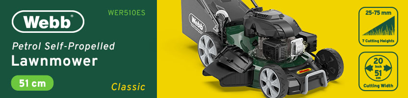 Webb WER510ES Classic Self-Propelled Petrol Rotary Lawnmower