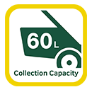 Collection Capacity: 60L Webb WER19ALSP Collection Capacity