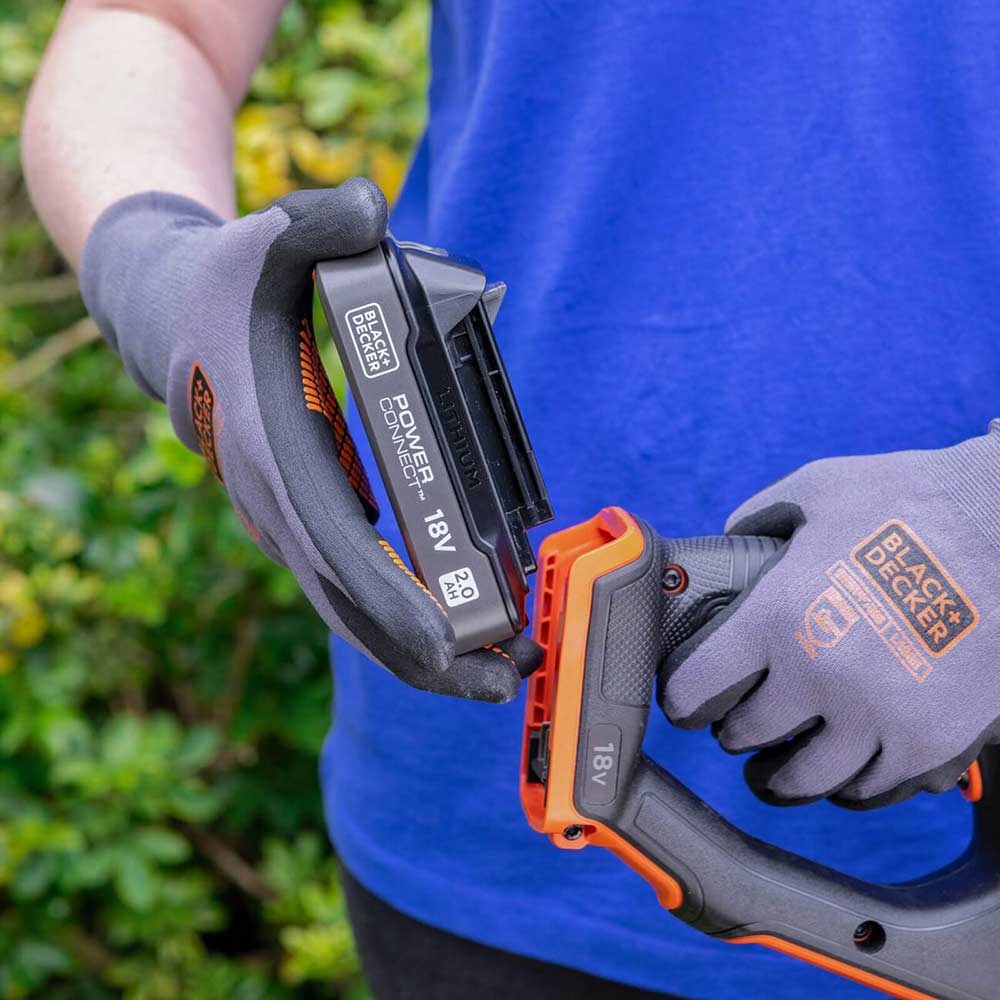 Cordless Strimmer Black And Decker Grass Hog 18v Battery Charger