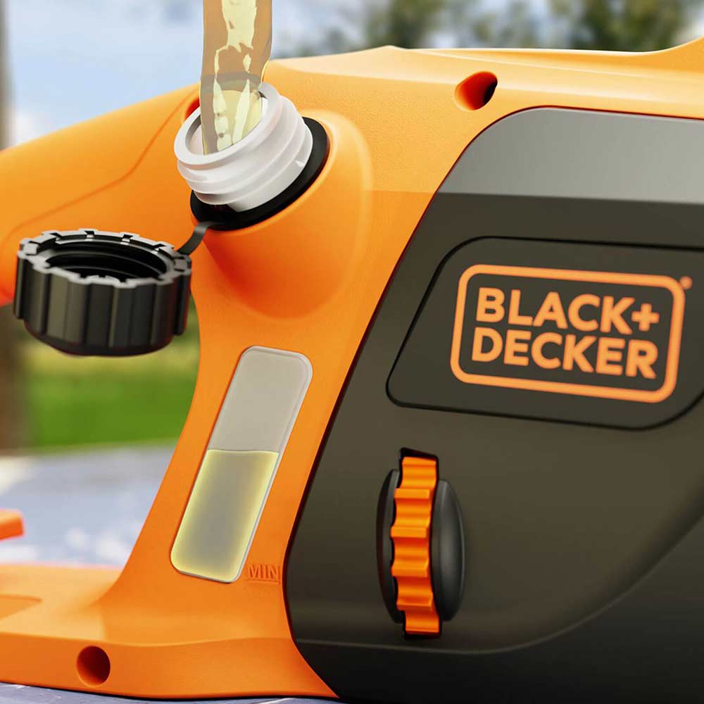 Black and decker chainsaw oil top