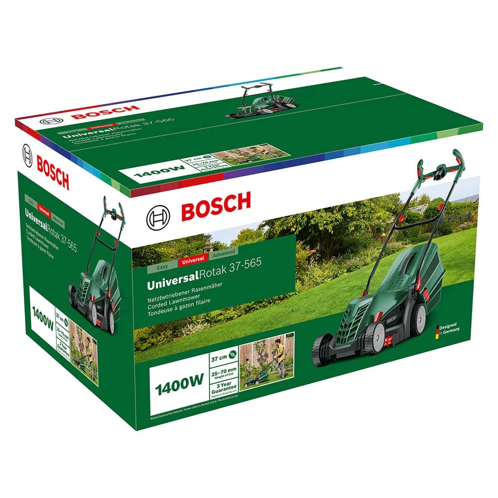 Bosch UNIVERSALROTAK 37-565 Rotary Lawnmower 370mm Lawnmowers