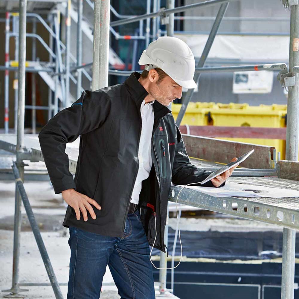 Bosch Professional Heated Hoodie GHH 12+18V XA - Electric Warming Jacket With USB Charging