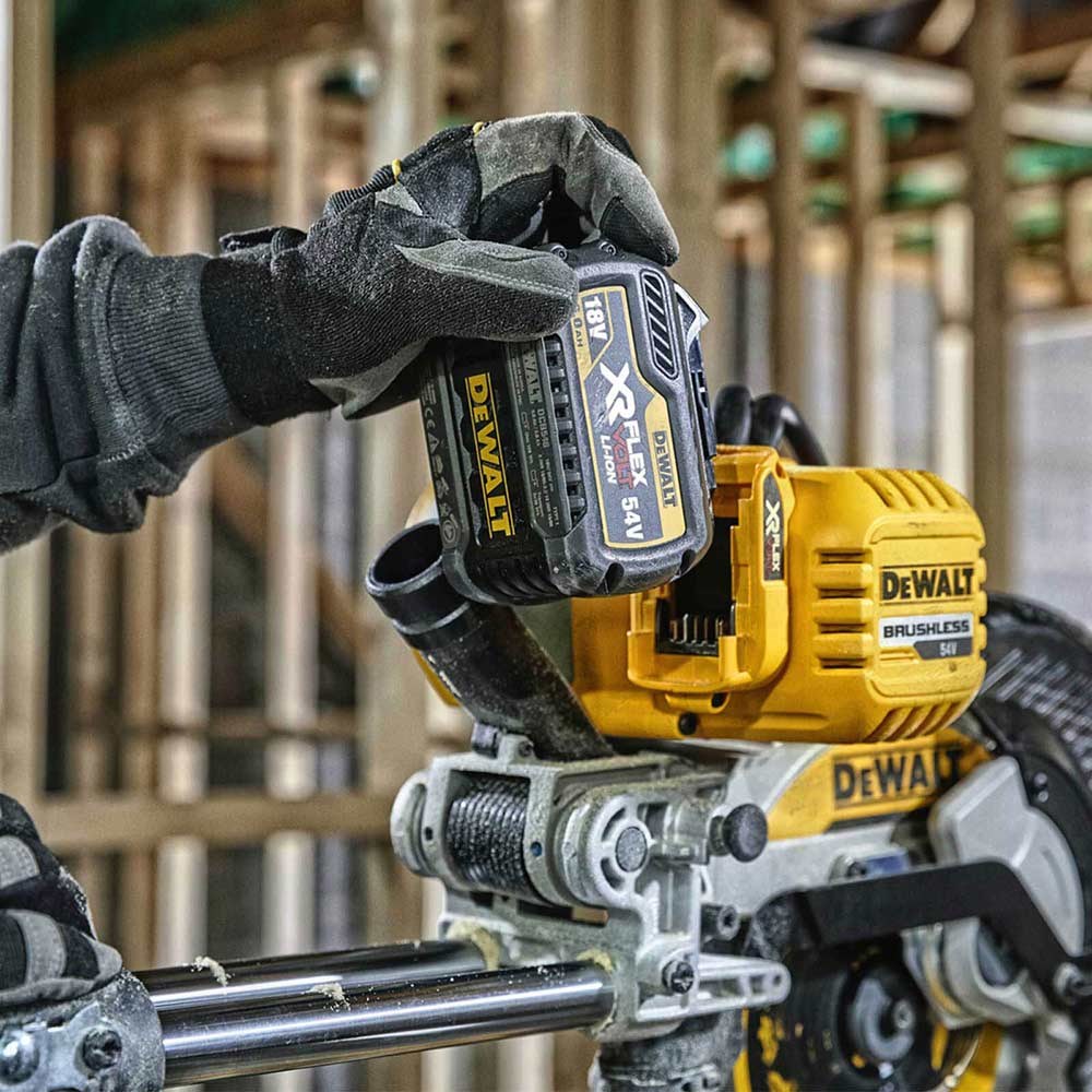 DeWalt DCS727 54v XR Flexvolt Cordless Brushless Mitre Saw 250mm