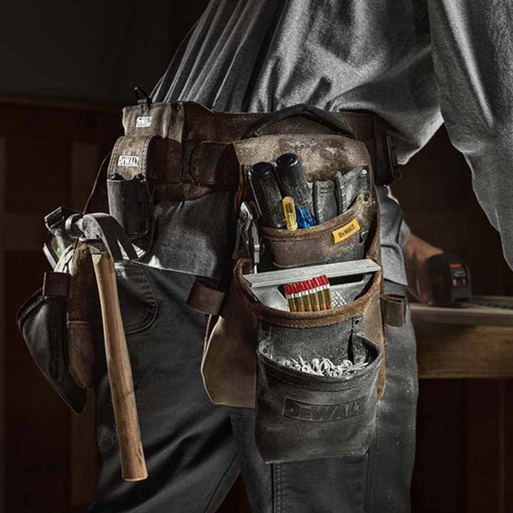 Leather Dewalt Belt Clip Lowes Framing Tool Belt DEWALT Leather - Main Image