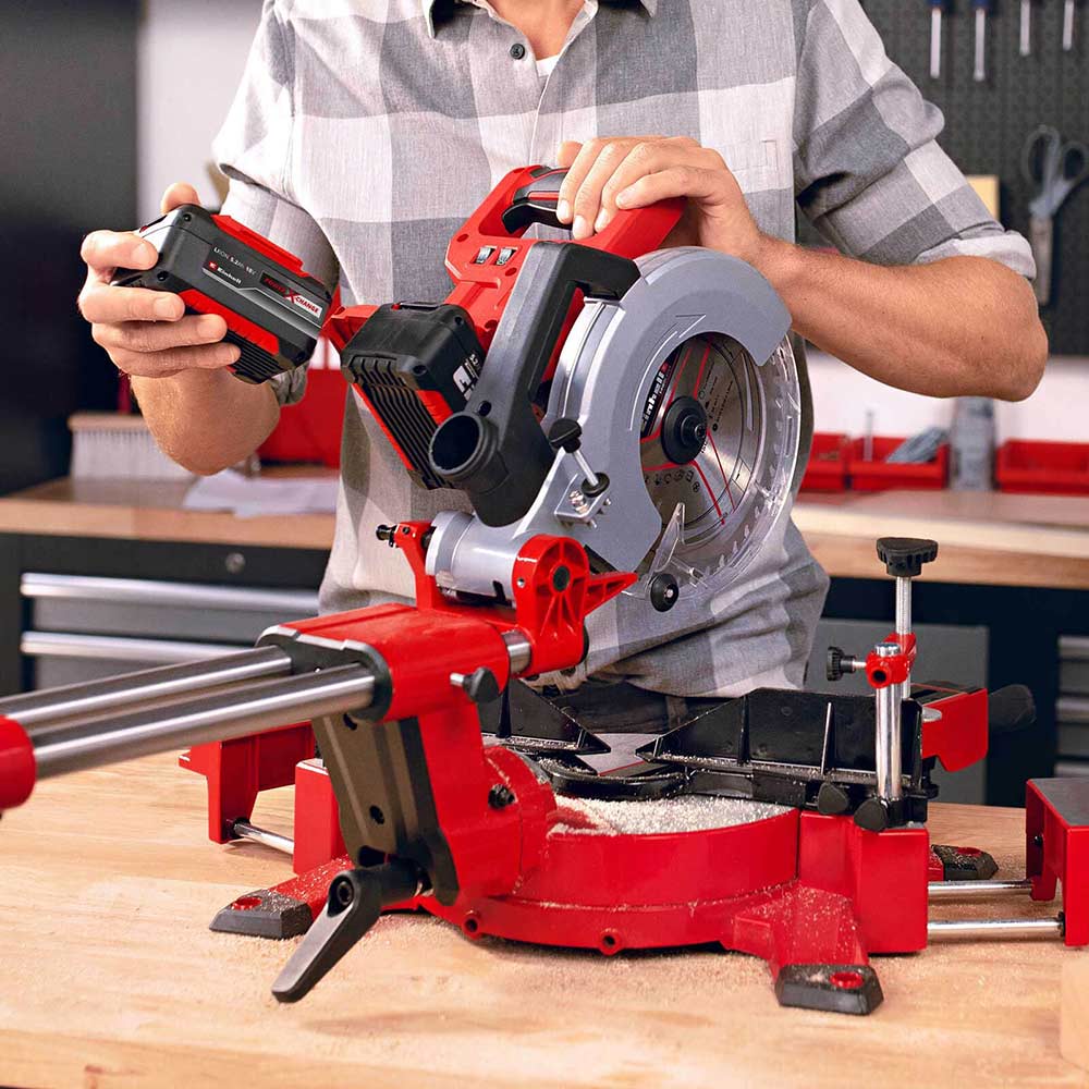 Einhell TE SM 36 210 36v Cordless Sliding Mitre Saw 210mm Mitre Saws