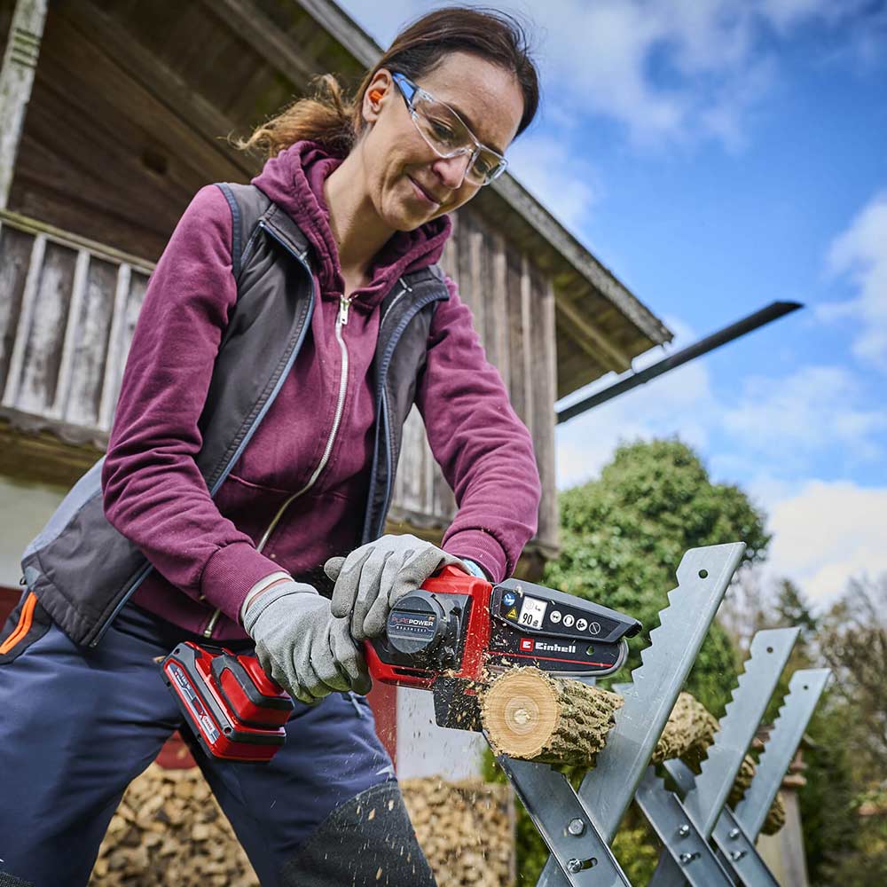 Einhell GE PS 18 15 Li BL 18v Cordless Mini Pruning Chainsaw 130mm Chainsaws