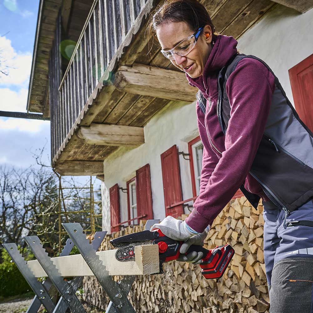 Einhell GE PS 18 15 Li BL 18v Cordless Mini Pruning Chainsaw 130mm Chainsaws