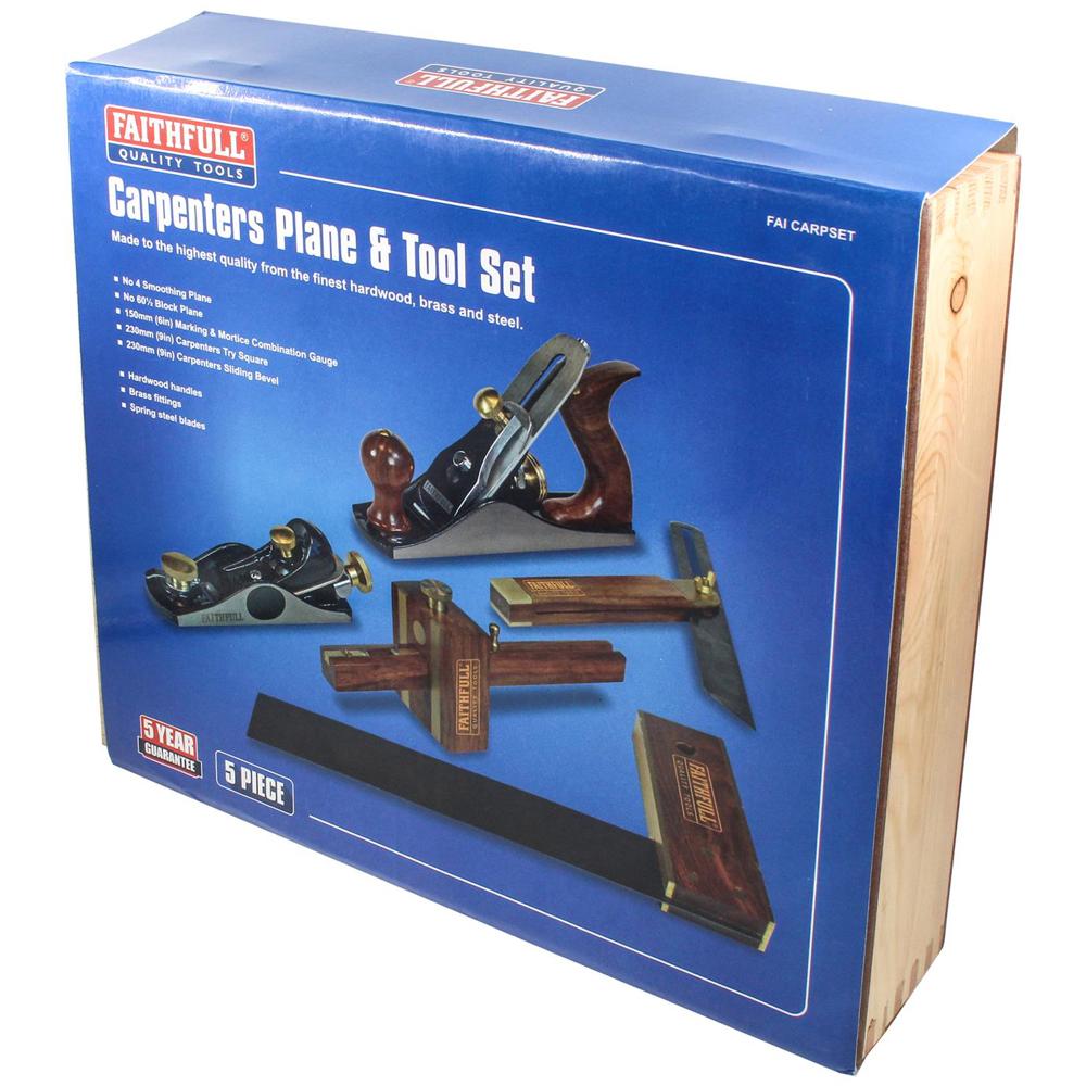 CARPENTER KIT VAN  金槌 Faithfull 5 Piece Carpenters Woodworking Tool Kit | Hand Tool Kits