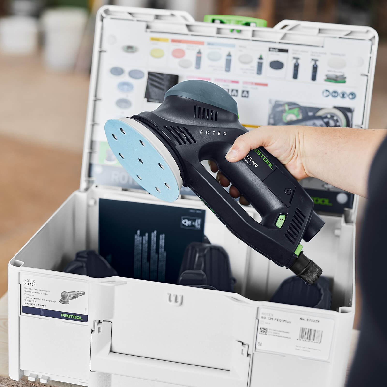 Festool RO 125 FEQ-Plus ROTEX Geared Eccentric Sander 125mm | Disc 