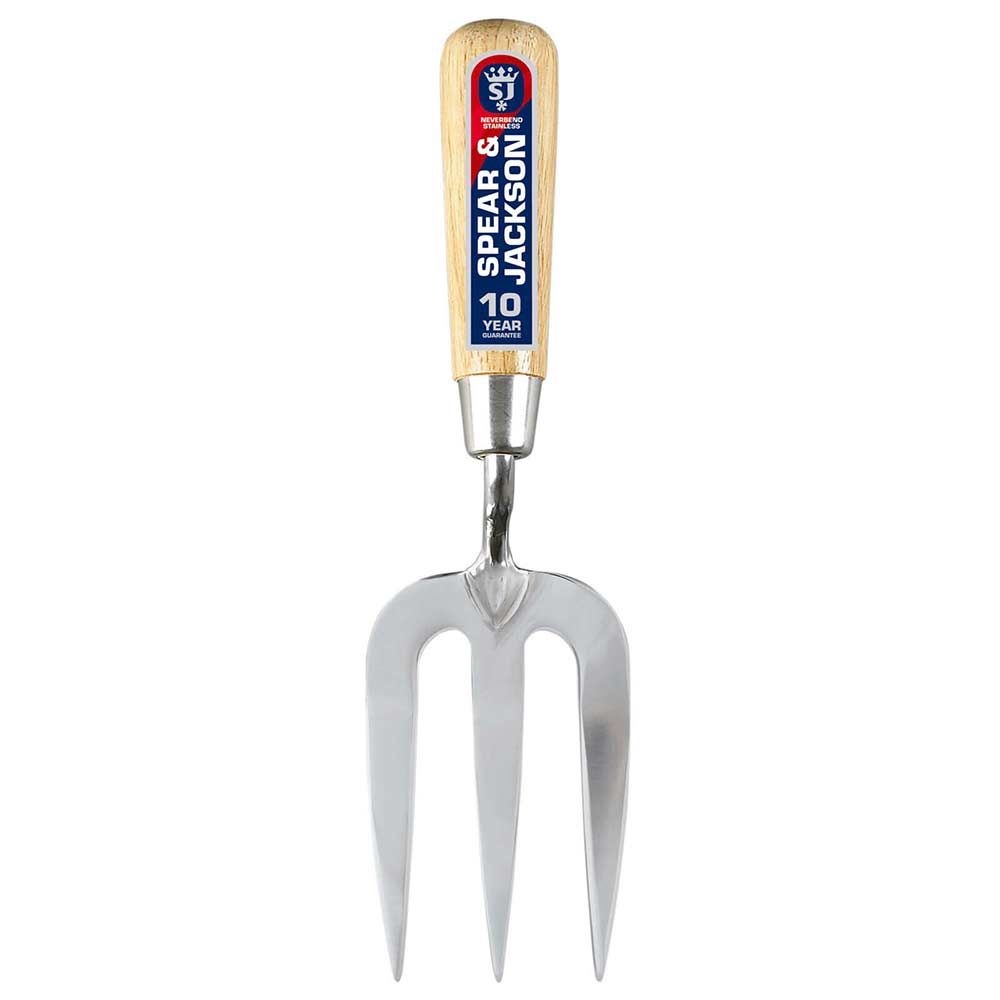 Spear & Jackson Neverbend Coffret 3 Outils Jardinage Acier Inox – Trowel, Fork & Transplanting