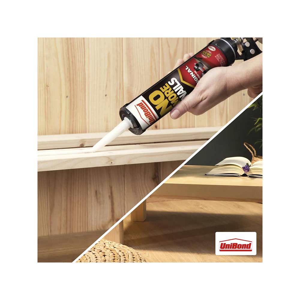 UniBond No More Nails Original Heavy Duty Mounting Adhesive - Strong White Glue