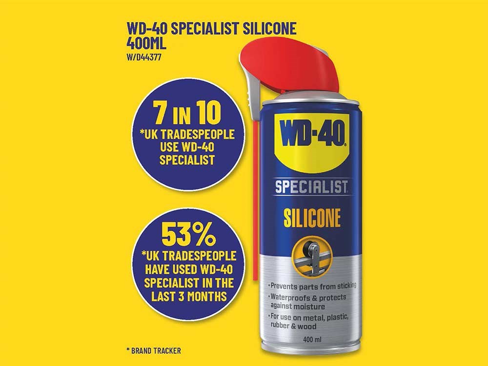 WD-40 Lubricant WD-40 Specialist Silicone Lubricant & Spray Grease Twin Pack 400ml Each, Dry Film, High-Temp Protection WD-40 Lubricant WD-40 Specialist Silicone Lubricant & Spray Grease Twin Pack 400ml Each, Dry Film, High-Temp Protection