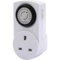 Draper 3 Piece 24 Hour Mechanical Plug Socket Timer Set