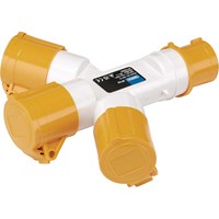 Draper 3 Way Socket Splitter 110v