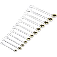 Draper Expert Hi Torq 12 Piece Reversible Ratchet Combination Spanner Set Draper Expert Hi Torq 12 Piece Reversible Ratchet Combination Spanner Set