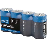 Draper Powerup Ultra Alkaline D Cell Batteries Draper Powerup Ultra Alkaline D Cell Batteries
