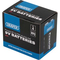 Draper Powerup Ultra Alkaline 9v Batteries Draper Powerup Ultra Alkaline 9v Batteries