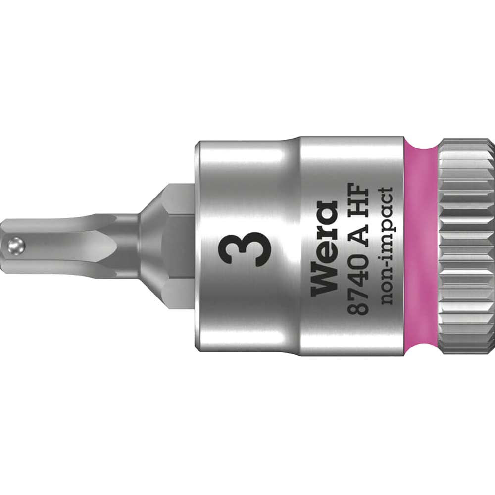 Wera 8740 A Hf Zyklop 1/4" Drive Hexagon Socket Bit Metric Size 1