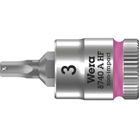 Wera 8740 A HF Zyklop 1/4" Drive Hexagon Socket Bit Metric Wera 8740 A HF Zyklop 1/4" Drive Hexagon Socket Bit Metric