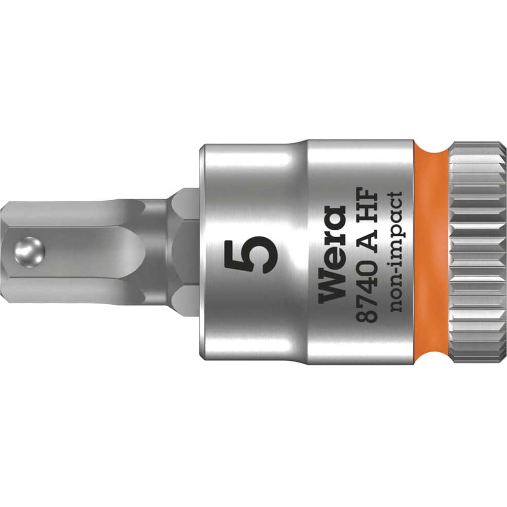 Wera 8740 A Hf Zyklop 1/4" Drive Hexagon Socket Bit Metric Size 1