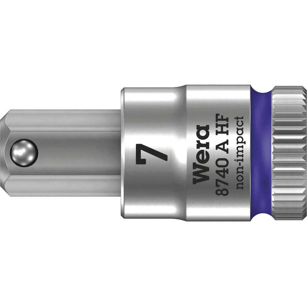 Wera 8740 A Hf Zyklop 1/4" Drive Hexagon Socket Bit Metric Size 1
