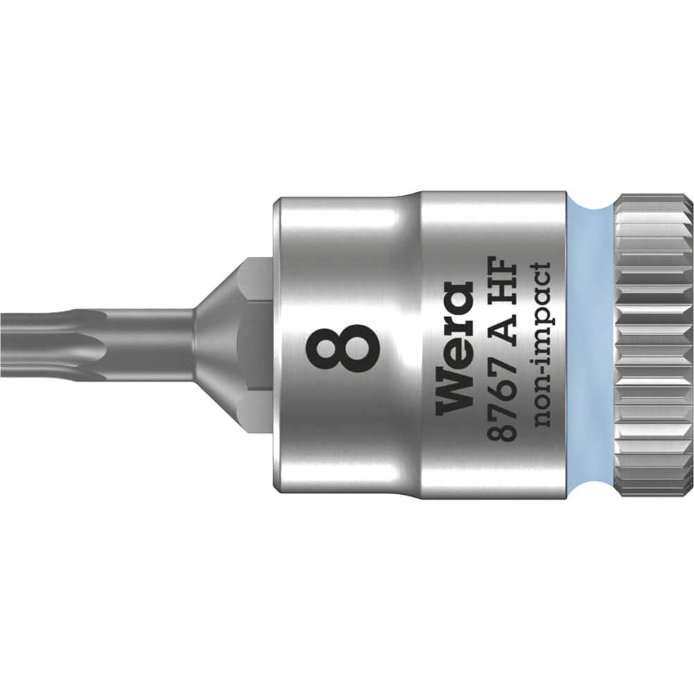 Wera 8767 A Hf Zyklop 1/4" Drive Torx Socket Bit Size 1