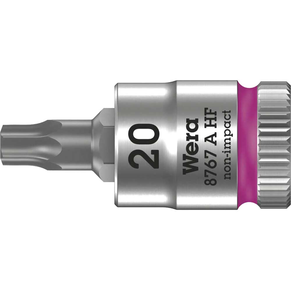 Wera 8767 A Hf Zyklop 1/4" Drive Torx Socket Bit Size 1